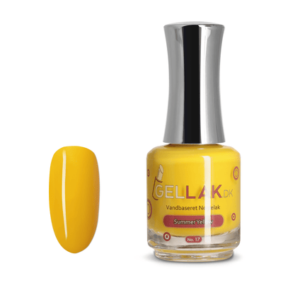 Vandbaseret Neglelak No. 17 "Summer Yellow" Vandbaseret Neglelak Gellak.dk