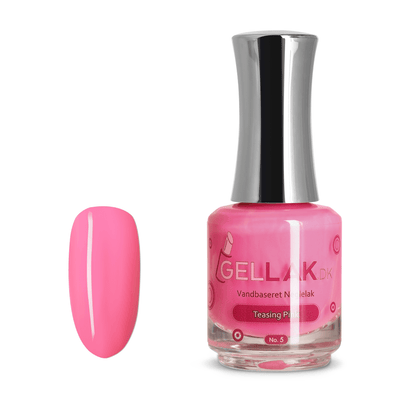 Vandbaseret Neglelak No. 5 "Teasing Pink" Vandbaseret Neglelak Gellak.dk