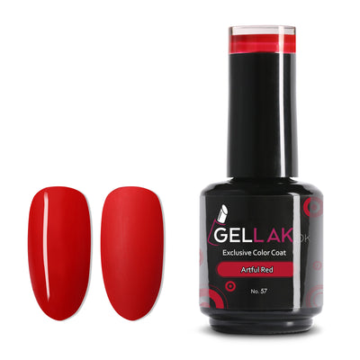 Gellak.dk Color Coat No. 57 "Artful Red" Color Coat 3. Generation Gellak.dk