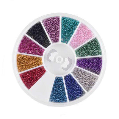 Nail Art Beads - Multi Colors Nail Art Gellak.dk